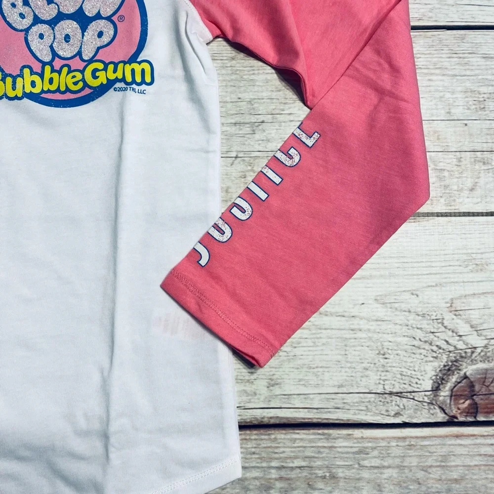📌🆕 Justice • Blow Pop Bubble Gum • Raglan • Shirt